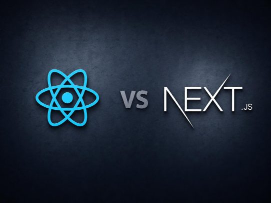 React vs Next.js logo comparaison rendu serveur